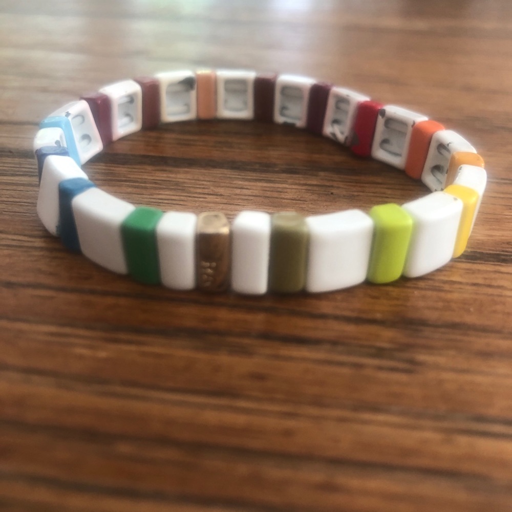 Roxanne Assoulin white multicolor bracelet